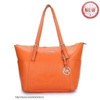 michael kors jet set saffiano top zip medium oranje bakken Tas Origineel mhaou189